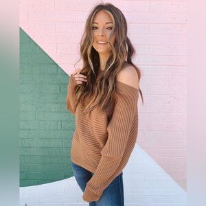 BKE Off-Shoulder Sweater